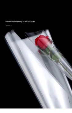 Gjennomsiktig blomsterpakkerull